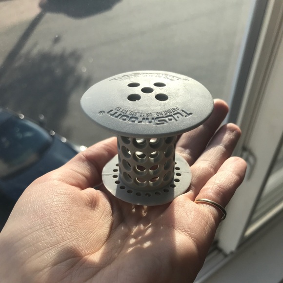 TubShroom Tub Hair Catcher Drain Protector, Fits 1.5 inch-1.75 inch, Gray - Picture 1 of 11